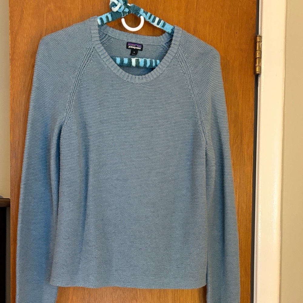 Patagonia Women's Pale Blue Scoopneck Knit Sweater